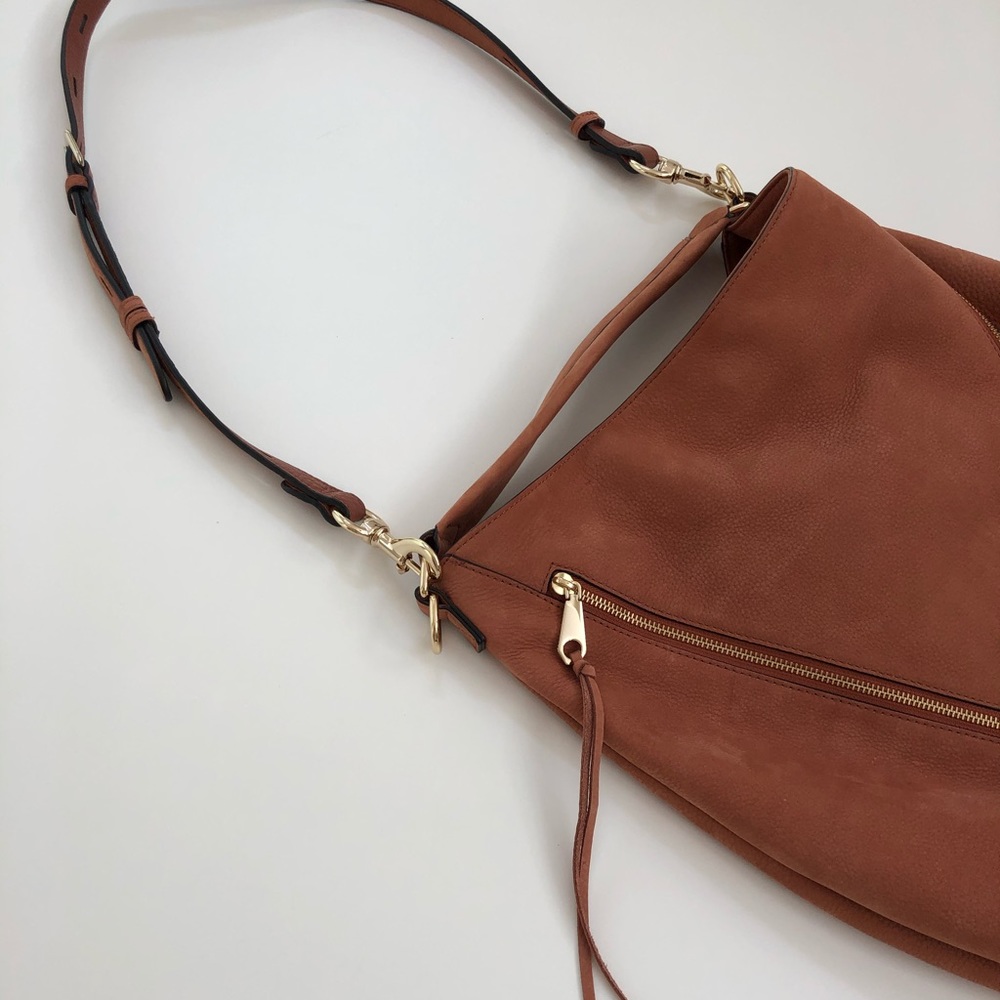 Rebecca Minkoff Moto Nubuck Leather Hobo - Picture 11 of 13